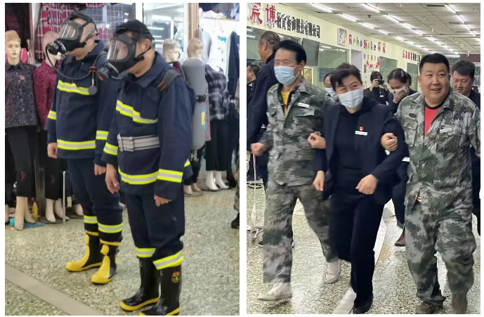 居安思危，防患未“燃”——15vip太阳集团官网商业开展消防应急逃生演练(图3)